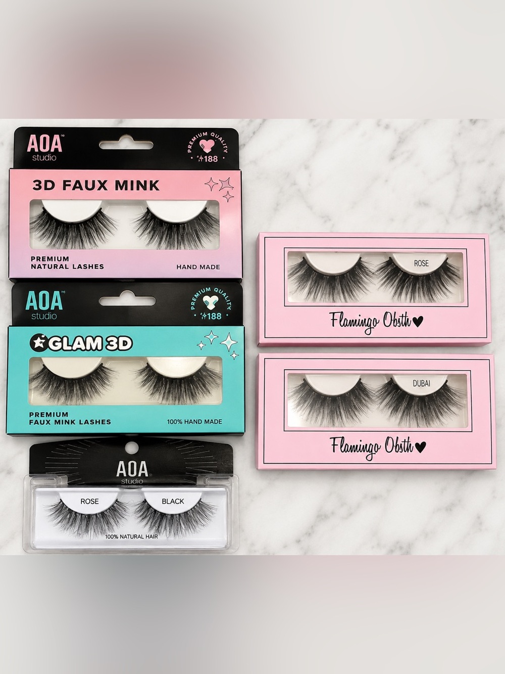 NEW 5 Pair False Eyelash Bundle | Faux Mink Lashes